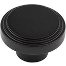 Hoxton Cropley 40mm Cupboard Knob - Matt Black - HOX1040MB - Choice Handles