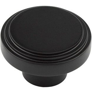 Hoxton Cropley 40mm Cupboard Knob - Matt Black - HOX1040MB - Choice Handles