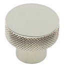 Hoxton Wenlock 30mm Knurled Cupboard Knob - Polished Nickel - HOX130PN - Choice Handles