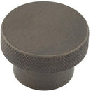 Hoxton Wenlock 40mm Knurled Cupboard Knob - Dark Bronze - HOX140DB - Choice Handles