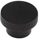 Hoxton Wenlock 40mm Knurled Cupboard Knob - Matt Black - HOX140MB - Choice Handles
