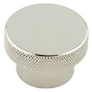 Hoxton Wenlock 40mm Knurled Cupboard Knob - Polished Nickel - HOX140PN - Choice Handles
