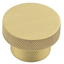 Hoxton Wenlock 40mm Knurled Cupboard Knob - Satin Brass - HOX140SB - Choice Handles