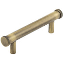 Hoxton Wenlock 96mm Knurled End Cap Cabinet Handle - Antique Brass - HOX150AB - Choice Handles