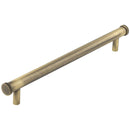 Hoxton Wenlock 224mm Knurled End Cap Cabinet Handle - Antique Brass - HOX160AB - Choice Handles