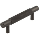 Hoxton Taplow 96mm Knurled End Cap Cabinet Handle - Dark Bronze - HOX2050DB - Choice Handles