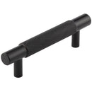Hoxton Taplow 96mm Knurled End Cap Cabinet Handle - Matt Black - HOX2050MB - Choice Handles