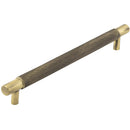 Hoxton Taplow 224mm Knurled End Cap Cabinet Handle - Antique Brass - HOX2060AB - Choice Handles