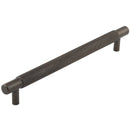 Hoxton Taplow 224mm Knurled End Cap Cabinet Handle - Dark Bronze - HOX2060DB - Choice Handles