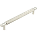 Hoxton Taplow 224mm Knurled End Cap Cabinet Handle - Polished Nickel - HOX2060PN - Choice Handles