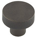 Hoxton Thaxted 30mm Knurled Cupboard Knob - Dark Bronze - HOX230DB - Choice Handles