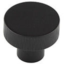 Hoxton Thaxted 30mm Knurled Cupboard Knob - Matt Black - HOX230MB - Choice Handles