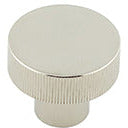 Hoxton Thaxted 30mm Knurled Cupboard Knob - Polished Nickel - HOX230PN - Choice Handles