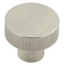 Hoxton Thaxted 30mm Knurled Cupboard Knob - Satin Nickel - HOX230SN - Choice Handles