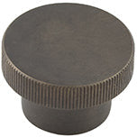 Hoxton Thaxted 40mm Knurled Cupboard Knob - Dark Bronze - HOX240DB - Choice Handles