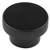 Hoxton Thaxted 40mm Knurled Cupboard Knob - Matt Black - HOX240MB - Choice Handles