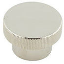 Hoxton Thaxted 40mm Knurled Cupboard Knob - Polished Nickel - HOX240PN - Choice Handles
