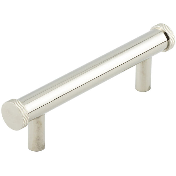 Hoxton Thaxted 96mm Knurled End Cap Cabinet Handle - Polished Nickel - HOX250PN - Choice Handles