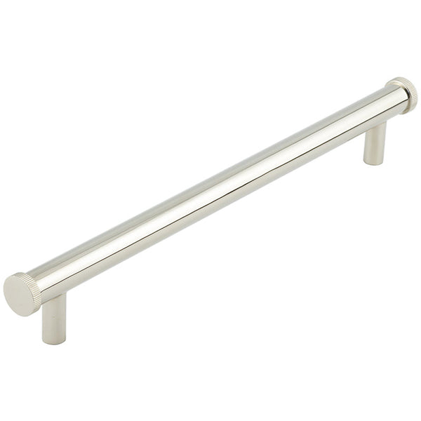 Hoxton Thaxted 224mm Knurled End Cap Cabinet Handle - Polished Nickel - HOX260PN - Choice Handles