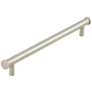Hoxton Thaxted 224mm Knurled End Cap Cabinet Handle - Satin Nickel - HOX260SN - Choice Handles