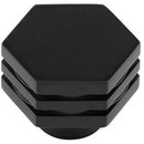 Hoxton Nile 30mm Hexagonal Cupboard Knob - Matt Black - HOX330MB - Choice Handles