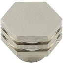 Hoxton Nile 30mm Hexagonal Cupboard Knob - Satin Nickel - HOX330SN - Choice Handles