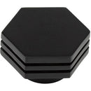 Hoxton Nile 40mm Hexagonal Cupboard Knob - Matt Black - HOX340MB - Choice Handles