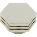 Hoxton Nile 40mm Hexagonal Cupboard Knob - Polished Nickel - HOX340PN - Choice Handles