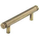 Hoxton Nile 96mm Hex Cabinet Pull Handle - Antique Brass - HOX350AB - Choice Handles