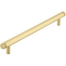 Hoxton Nile 224mm Hex Cabinet Pull Handle - Satin Brass - HOX360SB - Choice Handles