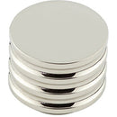 Hoxton Sturt 30mm Grooved Cupboard Knob - Polished Nickel - HOX430PN - Choice Handles