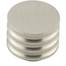 Hoxton Sturt 30mm Grooved Cupboard Knob - Satin Nickel - HOX430SN - Choice Handles