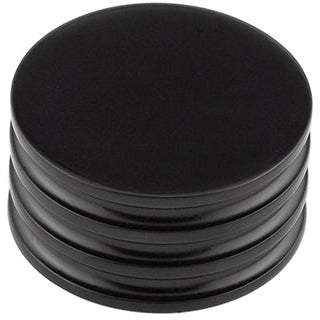 Hoxton Sturt 40mm Grooved Cupboard Knob - Matt Black - HOX440MB - Choice Handles