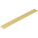 Hoxton Fanshaw 268x30mm Backplate for Cabinet Handles with 224mm Ctrs - Satin Brass - HOX5060SB - Choice Handles