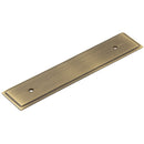 Hoxton Rushton 140x30mm Backplate for Cabinet Handles with 96mm Ctrs - Antique Brass - HOX6050AB - Choice Handles