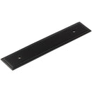 Hoxton Rushton 140x30mm Backplate for Cabinet Handles with 96mm Ctrs - Matt Black - HOX6050MB - Choice Handles