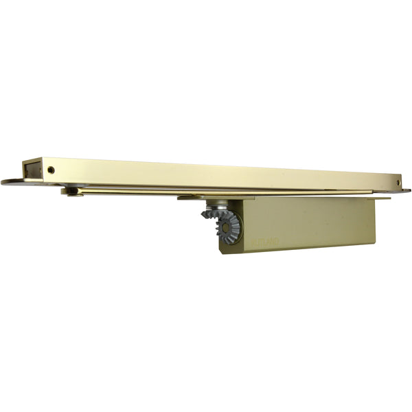 Rutland® ITS.11204.2.5.PVD  - EN 2-4 Concealed Cam Action Door Closer - PVD Polished Brass - Choice Handles