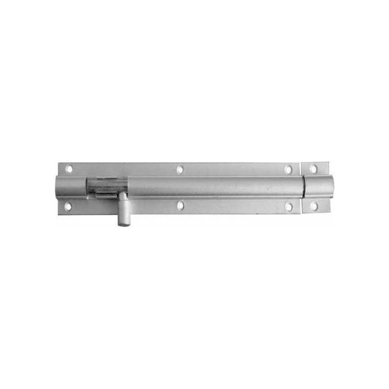 Frelan - Straight Aluminium Barrel Bolt  100mm X 25mm - Satin Anodised Aluminium - J1001SE - Choice Handles