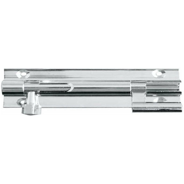 Frelan -  Necked Barrel Bolt 100 x 38mm - Satin Chrome - J1002SC-4 - Choice Handles