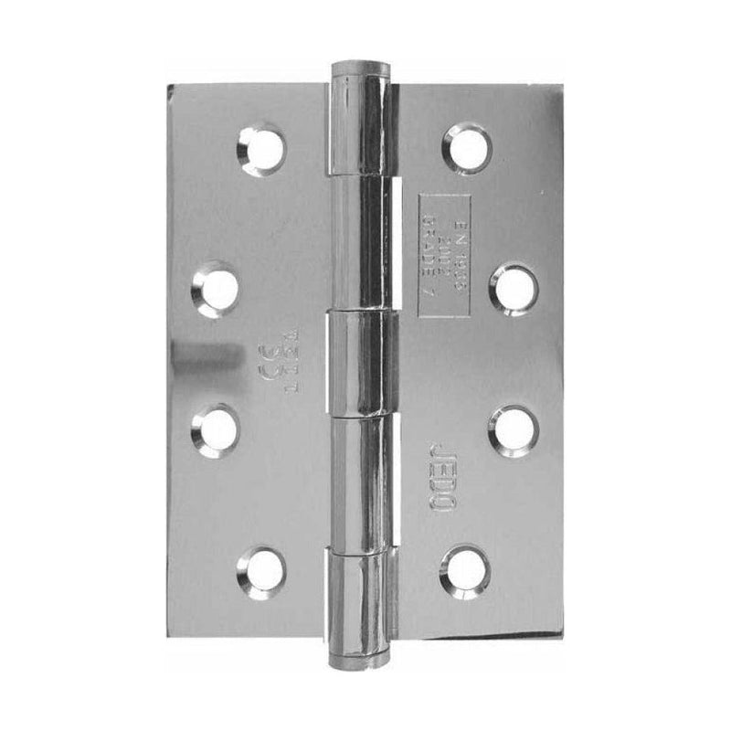 Frelan - Button Tip Hinge Grade 7 (102x76x2.5mm)  - Polished Chrome - J451BT-PC - (Pair) - Choice Handles