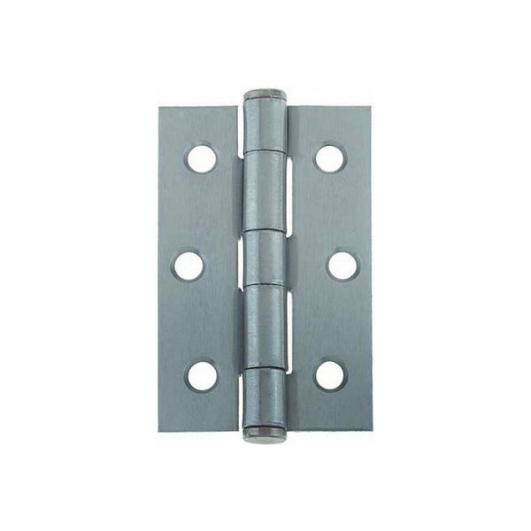 Frelan - Button Tip Hinge Grade 7 (76x50x2mm) - Satin Chrome - J452BT-SC - (Pair) - Choice Handles