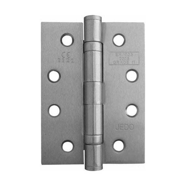 Frelan -  Ball Bearing Hinges 102 X 76 X 3mm Grade 11 Fire Rated Stainless Steel  - Satin Nickel - J8500SN (Pair) - Choice Handles