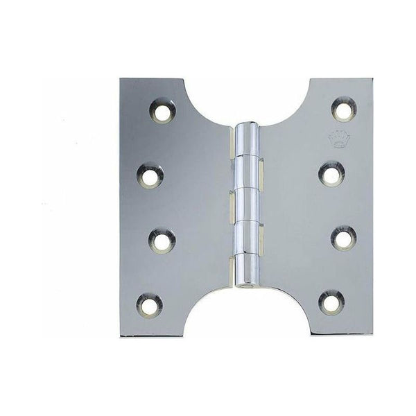 102 x 102 x 4mm Parliament Projection Hinges - Polished Chrome - J9009B4PC - Choice Handles