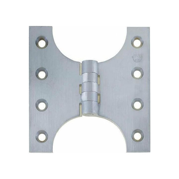 102 x 124 x 4mm Crown Parliament Projection Hinges - Satin Chrome - J9009C5SC - Choice Handles