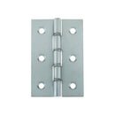 Frelan - Double Phosphor Bronze Washered Hinge, 76 x 50 x 2mm - Satin Chrome - J9121BSC - (Pair) - Choice Handles