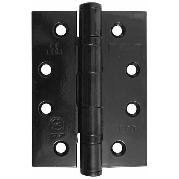 Frelan -  Ball Bearing Hinges 102 X 76 X 3mm Grade 13 Fire Rated Stainless Steel  - Black  - J9500BL (Pair) - Choice Handles