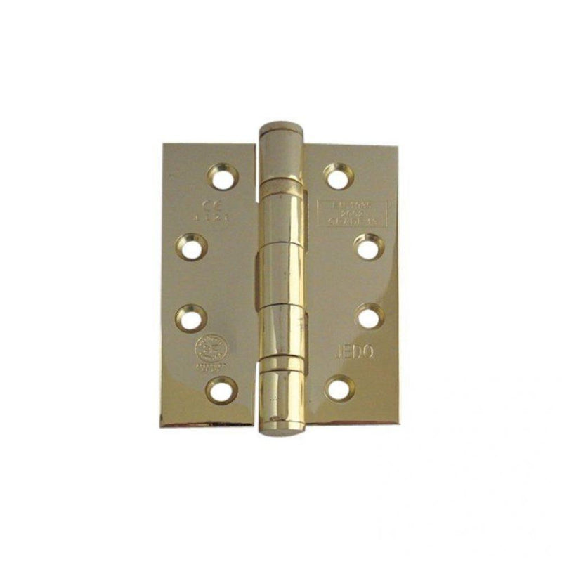Frelan -  Ball Bearing Hinges 102 X 76 X 3mm Grade 13 Fire Rated Stainless Steel  - Electro Brass - J9500EB (Pair) - Choice Handles