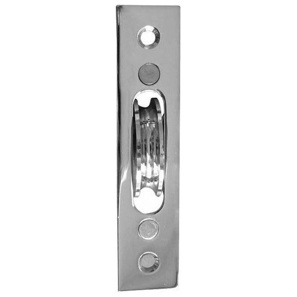 Frelan - Sash Window Axle Pulley With Brass Roller - Polished Chrome - J993BPC - Choice Handles