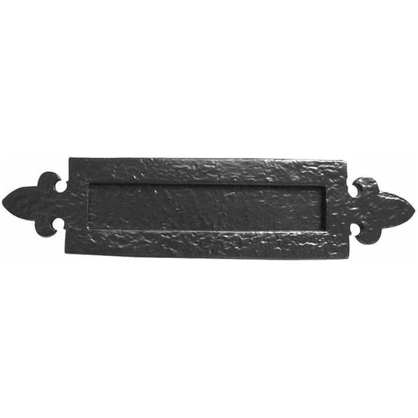 Frelan - Fleur De Lys Letter Plate 350mm x 85mm - Black Antique - JAB13 - Choice Handles