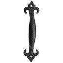 Frelan - Fleur De Lys Cabinet Pull Handle 230mm - Black Antique - JAB52 - Choice Handles